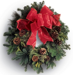 Mixed Greens Wreath -A local Pittsburgh florist for flowers in Pittsburgh. PA